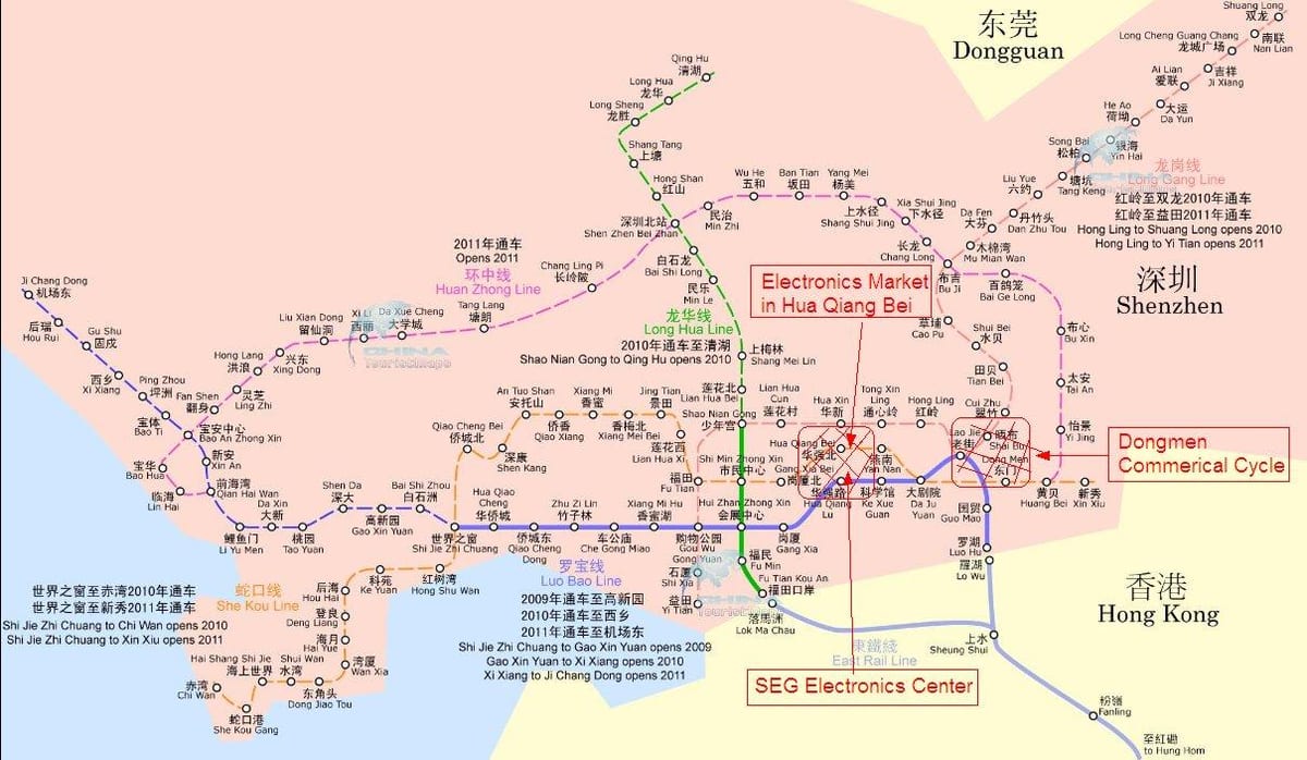 Kart bazarının Shenzhen elektronika 
