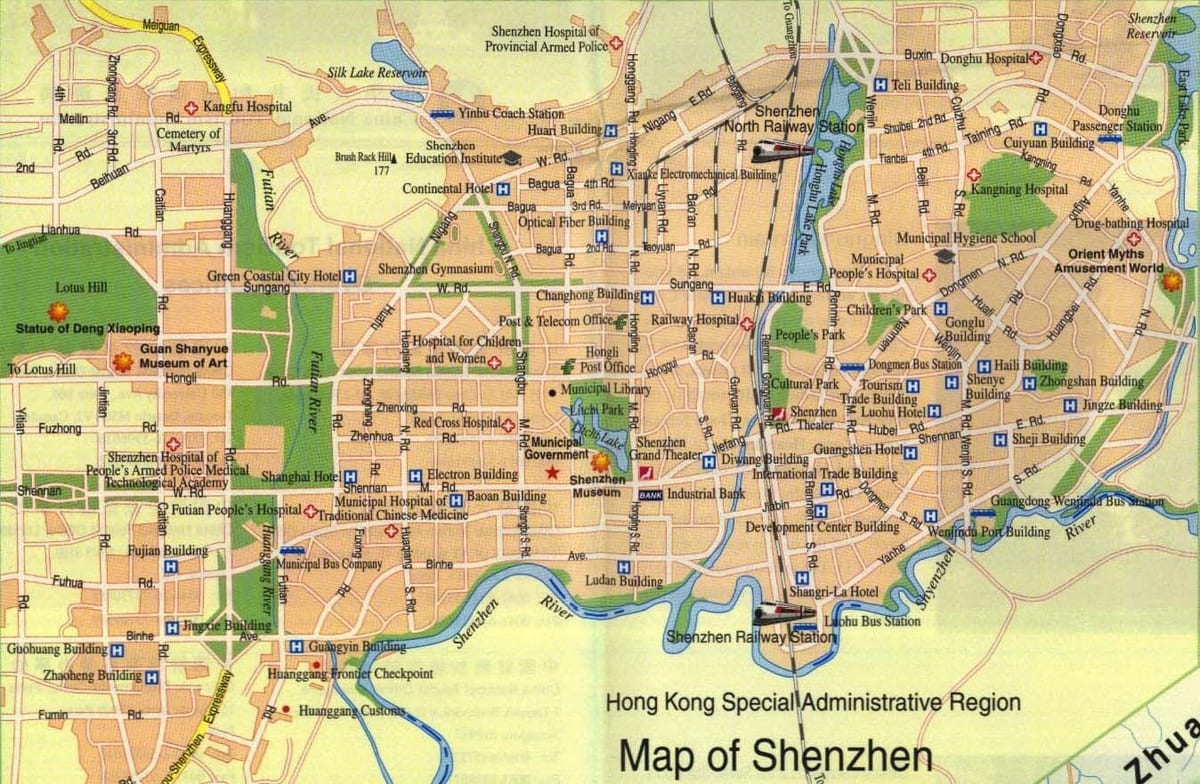 Dünya Shenzhen xəritə