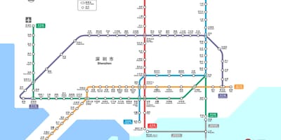 Shenzhen dəmir yolu xəritəsi